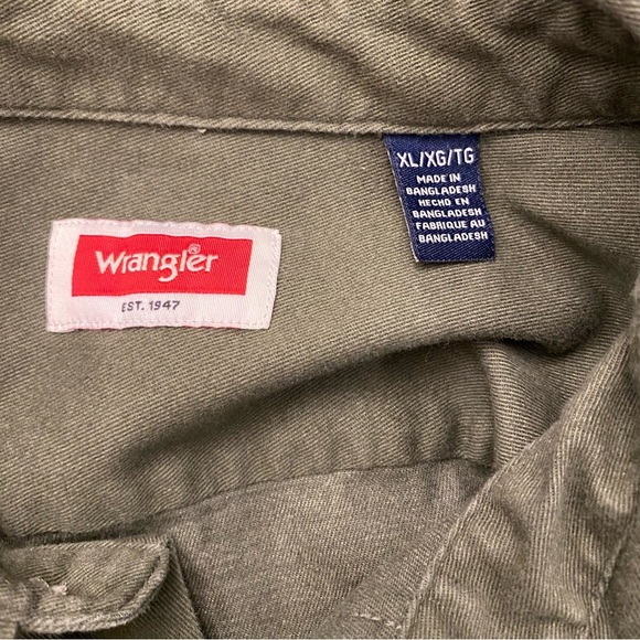 Wrangler Shirt long sleeve epic soft twill woven button up with pencil slot XL - Picture 9 of 11